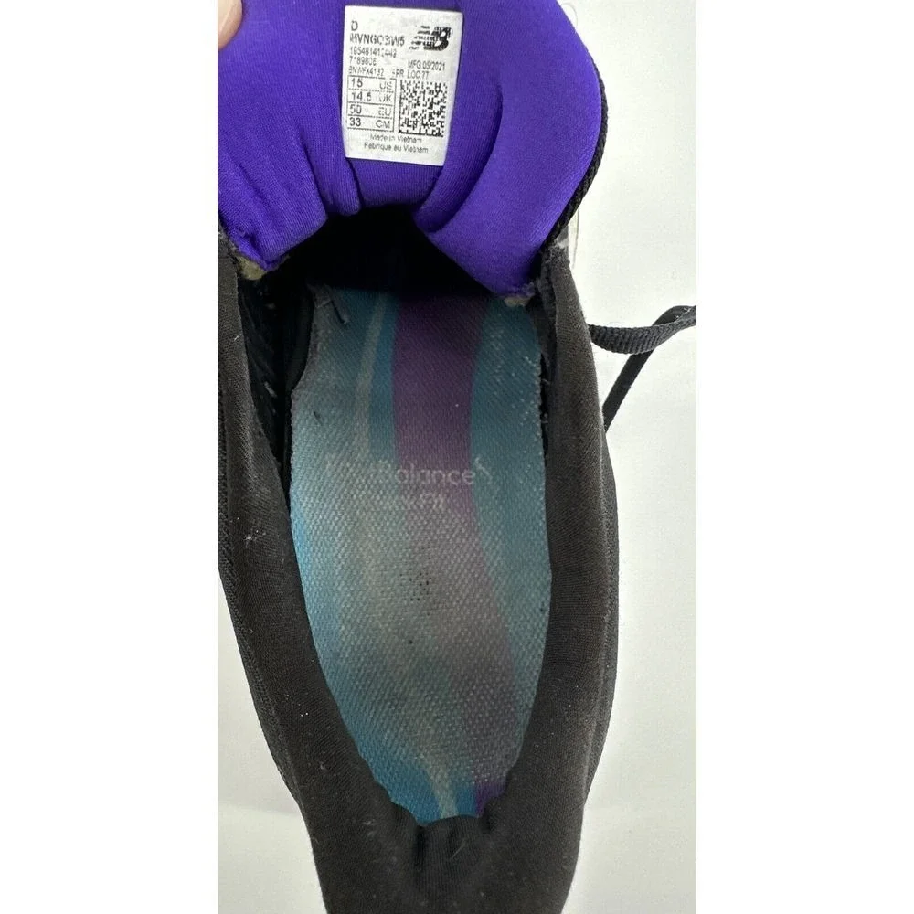 New‎ Balance Fresh Foam Vongo Black and Purple Size 15 US / 14.5 UK